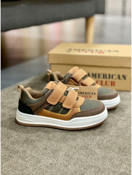 ДИТЯЧІ КРОСІВКИ AMERICAN CLUB BROWN VOLT